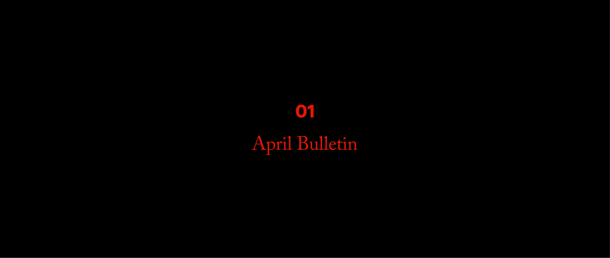 April Bulletin